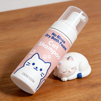 Shampoo pour chat sans rinçage, mousse de bain sèche, nettoyage rapide, contrôle des odeurs, shampooing pour chat sans eau, OEM/ODM