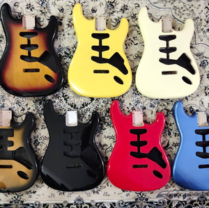 Holesale-Aliso de alta calidad de color opcional, 2 piezas y 3 piezas de pintura sin pintura, cuerpo de guitarra eléctrica para kit personalizado - Product Image 4