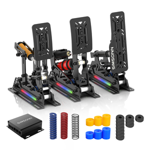 Base para Pedales SIMSONN Prox Ultra de Alta Calidad, Color Negro, para Juegos de <span class=keywords><strong>PC</strong></span>, Acero Inoxidable, USB, Accesorios para Videojuegos - Product Image 4