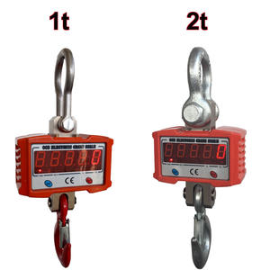 Tragbare 2t hängende Kran waage 1 Tonne Direkt ansicht Wiederauf ladbare Mini-<span class=keywords><strong>OCS</strong></span>-Kran waage 1 t - Product Image 1