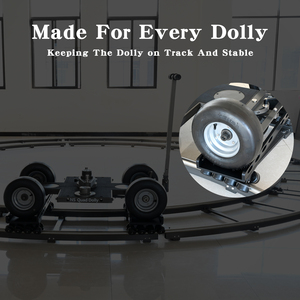 NSH nampan roda Boogie ringan kamera pintu Dolly Skateboard portabel dengan roda untuk Quad Dolly Track - Product Image 4