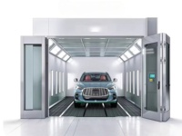 Cabine de peinture automobile au prix le plus bas en Chine, certification CE ISO, système de chauffage électrique, brûleur diesel pour la peinture de voitures en garage