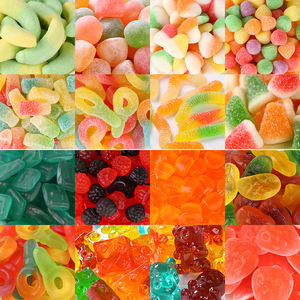 Fabricant de bonbons sucrés et acides en vrac OEM, vente en gros de bonbons sucrés et acides personnalisés <span class=keywords><strong>halal</strong></span> en vrac, bonbons gélifiés aux fruits - Product Image 1