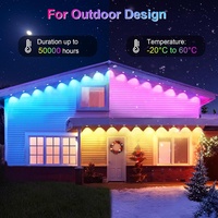 Lumières extérieures permanentes intelligentes avec contrôle par application WiFi, étanches IP67, LED RGBIC pour la décoration des fêtes