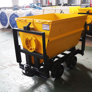 Vagón de minería plano basculante para ferrocarril MPC, máquina de transporte subterráneo para minería con motor principal y componentes de motor - Product Image 4