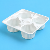 Support de tasses à café jetable en papier blanc vierge, plusieurs tailles, non imprimé, pour boissons à emporter, plateau pliable pour boissons