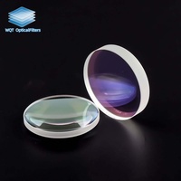 2Pcs D28 Quartz Fiber Laser Collimating Optical Lenses F75 F100 F125 F150mm Meniscus Lens Biconvex Lens