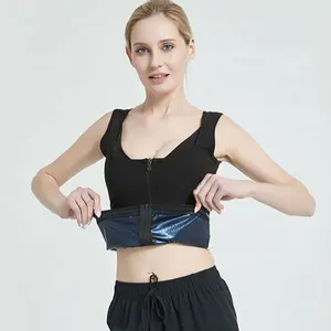 <span class=keywords><strong>Uomo</strong></span> e donna Zip frontale tuta Body Shaper vita gilet dimagrante perdere peso polimero Sauna sudore Shaper - Product Image 1