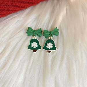Noël arc perle bonhomme de neige arbre de noël boucles d'oreilles goujons simples tempérament lumière luxe haut sens goujons - Product Image 4