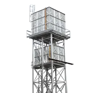 Overhead And Elevated Hot Dipped Galvanized Steel Water Pressure Tank
