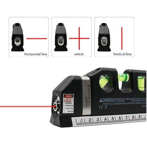 Ruban à mesurer laser Fixit Levelpro 3 de 2,5 m (8 pi) avec interrupteur rétractable et niveau à bulle - Product Image 4