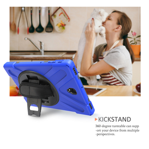 Silicone Rugged trường hợp máy tính bảng Đối với <span class=keywords><strong>Samsung</strong></span> <span class=keywords><strong>Galaxy</strong></span> Tab <span class=keywords><strong>S3</strong></span> T820 S2 T810 9.7 ''360 Xoay Tay dây đeo vai đứng chống sốc Bìa - Product Image 5