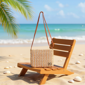 <b>Small</b> Square Paper Woven Bag 28x20cm Crossbody Shoulder Bag Women Summer Beach <b>Handbag</b> - Product Image 2