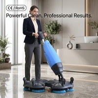 Laite - Fregadora de Pisos Inalámbrica Comercial de Alta Calidad y Bajo Precio, Mini Fregadora Manual con Batería de Litio