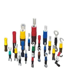 Snel Loskoppelen Van Vooraf Geïsoleerde Nylon Pvc Koperen Koperen Draad Connector Elektrische Krimp Terminals Y Ring Vork Spade Type