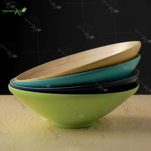 Juego de ensaladeras de bambú ligero, respetuoso con el medio ambiente, hecho a mano, cocina de Vietnam, vajilla de bambú, vajilla de bambú hilado Natural - Product Image 5