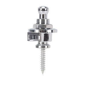 4 Piezas de Cierres de Correa de Guitarra Metálicos Yootones, Adaptador de Liberación Rápida de Seguridad para Guitarra Eléctrica, Bajo, Ukelele (Plateado, Hecho en China) - Product Image 1
