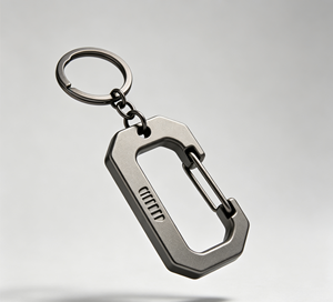 Llavero de Aleación de Titanio con Mosquetón, Ultraligero, de Liberación Rápida, Multifuncional, para Camping, Senderismo y Viajes - Product Image 4