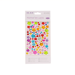 Ilan Pegatinas Brillantes 3-18mm Coloridas 120 Piezas Decoraciones para Manualidades - Product Image 1