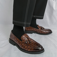 2026 Neues Design Komfortable Modische Slipper Hochwertige Slip-on PU-Leder Oxfords Anzugschuhe für Herren für Partys