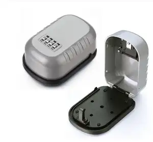 Caja de Seguridad de aleación de aluminio montada en la pared, almacenamiento de llave de combinación de 4 dígitos para interior y exterior