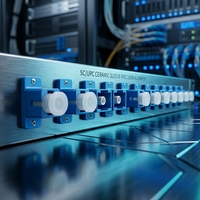 XINHAOZE 1U 19 pouces 12 ports LC Duplex Panneau de brassage fibre optique à montage en rack, boîtier métallique pour câblage LAN filaire et réseau centralisé ISP