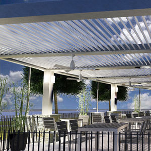 CLEARVIEW Pergula voladiza Pérgola Techo de vidrio Pérgola de aluminio eléctrica de <span class=keywords><strong>madera</strong></span> para exteriores para casa - Product Image 6