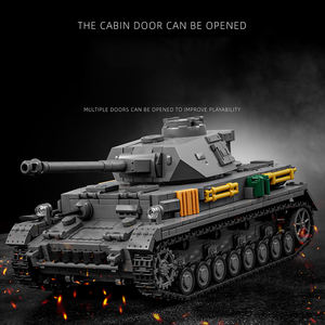 1419 + pièces 1/28 Ww2 allemand <span class=keywords><strong>Panzer</strong></span> <span class=keywords><strong>Iv</strong></span> char moyen véhicules de combat blindés blocs de construction briques ensemble nouveaux jouets pour les enfants - Product Image 6