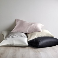 Taie d'oreiller en soie de polyester taie d'oreiller en satin de soie de mûrier solide de refroidissement pour la maison de bonne qualité