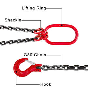 BAOT toptan özel alaşımlı çelik motor dört kanca kaldırma zinciri sapan - Product Image 5