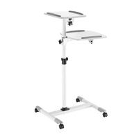 Support universel flexible en bois réglable en hauteur pour ordinateur portable et chariot de projection