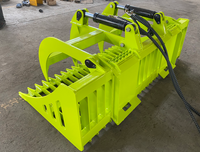 RSBM skid steer loader squelette seau herbe fourche grappin grab tamis seau