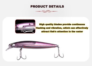 เหยื่อล่อปลาทะเลน้ำเค็มทำจากพลาสติก ABS ขนาด130มม. 19ก. ลูกบอลทังสเตนแบบลอยน้ำได้สำหรับตกปลาในทะเลสาบ - Product Image 4