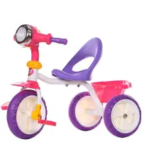 Новый детский трехколесный велосипед с антискользящим рулем и задним велосипедом