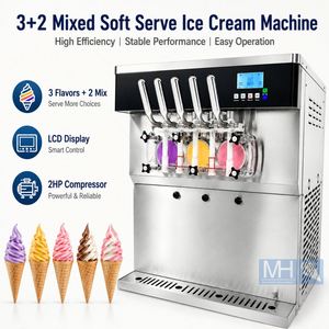 Macchina per Gelato Professionale da Pavimento di Alta Qualità con Funzione Notturna per Mantenere Fresco, 7,5 Gusti, per Gelato Soft - Product Image 1