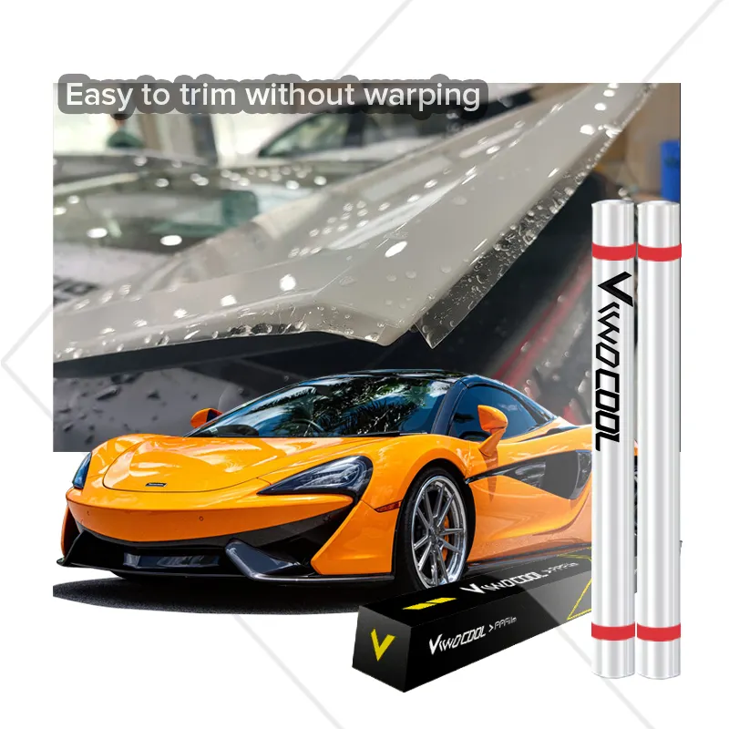 1.52x15m TPU PPF Transparent Protective Film Easy Trim Flexible glossy ppf transparent tpu coating without color