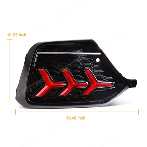 ไฟสะท้อนแสงกันชนหลังสำหรับ Honda Civic Hatchback Type R ปี 2016 2017 2018 2019 2020 2021 พร้อมไฟเลี้ยว จากโรงงานโดยตรง - Product Image 6