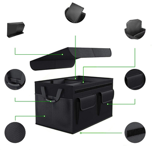 Organisateur de <span class=keywords><strong>coffre</strong></span> de <span class=keywords><strong>voiture</strong></span> SUV robuste de grande capacité en Oxford avec couvercle antidérapant pour les voyages de week-end - Product Image 4