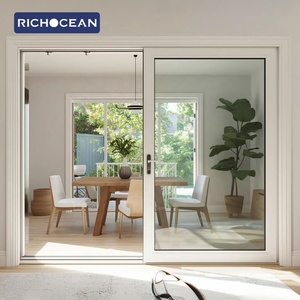 RICHOCEAN Foshan Fabricant de portes coulissantes intérieures à bas prix, portes coulissantes en verre et aluminium pour les pièces - Product Image 2