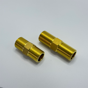 Hexagone en laiton haute pression Long <span class=keywords><strong>BSPP</strong></span>/G filetage mâle raccords de mamelon longs plomberie pour l'application de gaz d'huile d'eau - Product Image 6