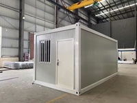 Maison conteneur industrielle démontable en gros, mini-cabane préfabriquée, maison mobile, bureau, appartement, hôtel en kit prêt à être expédié
