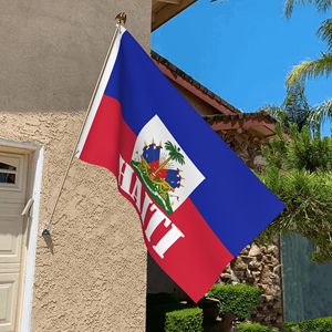 Wholesale Polyester Outdoor 3*5ft Haiti National <strong>Flag</strong> Country 150*90cm Haitian <strong>Flags</strong> for Festival Cheering - Product Image 3