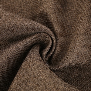 100% Poliéster Linho-Look Home Woven Sofá Tecido Respirável Árabe Móveis Têxtil com Fio Tingido Liso - Product Image 3