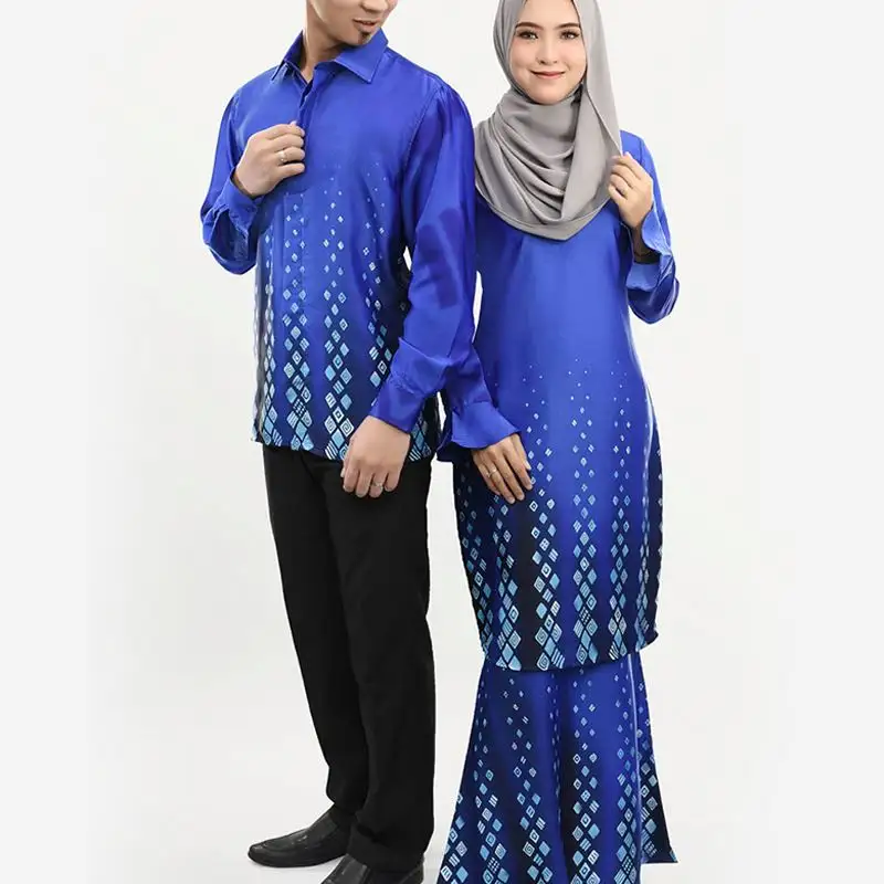 Последняя мода набор из 2 женских летних одежды повседневная женская одежда Kebarung модный батик Малайзия Baju Kurung