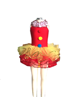 Robe de danse tutu pour filles, tenue de scène de clown pour enfants, robe de ballet tutu pour enfants