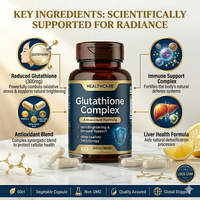 Capsules de Glutathion Complexe 350mg – Supplément Antioxydant avec Vitamine C et Acide Alpha-Lipoïque pour la Santé de la Peau