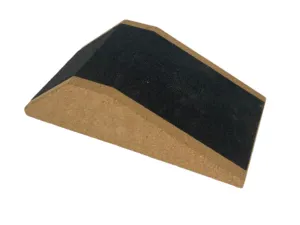 Offizielle Überprüfung Fuß Kalb Stretch Yoga Incline Cork Slant Board Squat Keil druck Logo/geprägtes Logo Holz farbe