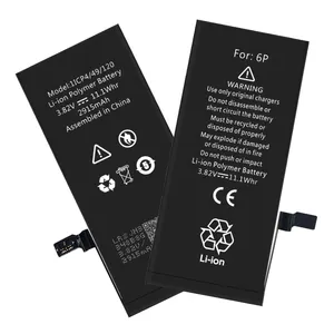 EPARTS 2915mAh 3.82V High Capacity Replacement Genuine Mobile Iphone Lithium Battery For Iphone 6p