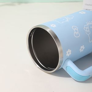 40Oz Tuimelaar Met Handvat Dubbelwandige Vacuümkolf Met Stro En Deksel Vacuüm Metalen Beker Reizen Koffiemok - Product Image 6