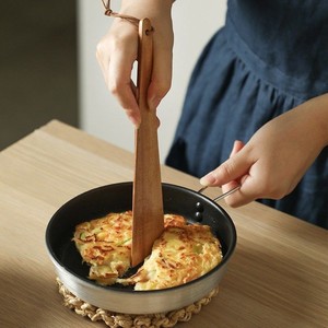 Wholesale 9.8 Inch Modern Solid Acacia Wood Kitchen Helper Durable Portable Spatula with <strong>String</strong> - Product Image 5